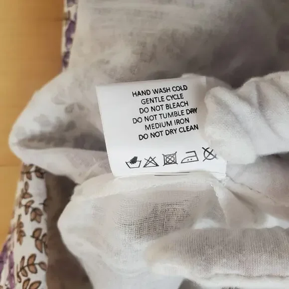 Daughters of India Binita Maxi Dress Purple Floral 100% Cotton Size Small NEW - Picture 14 of 14